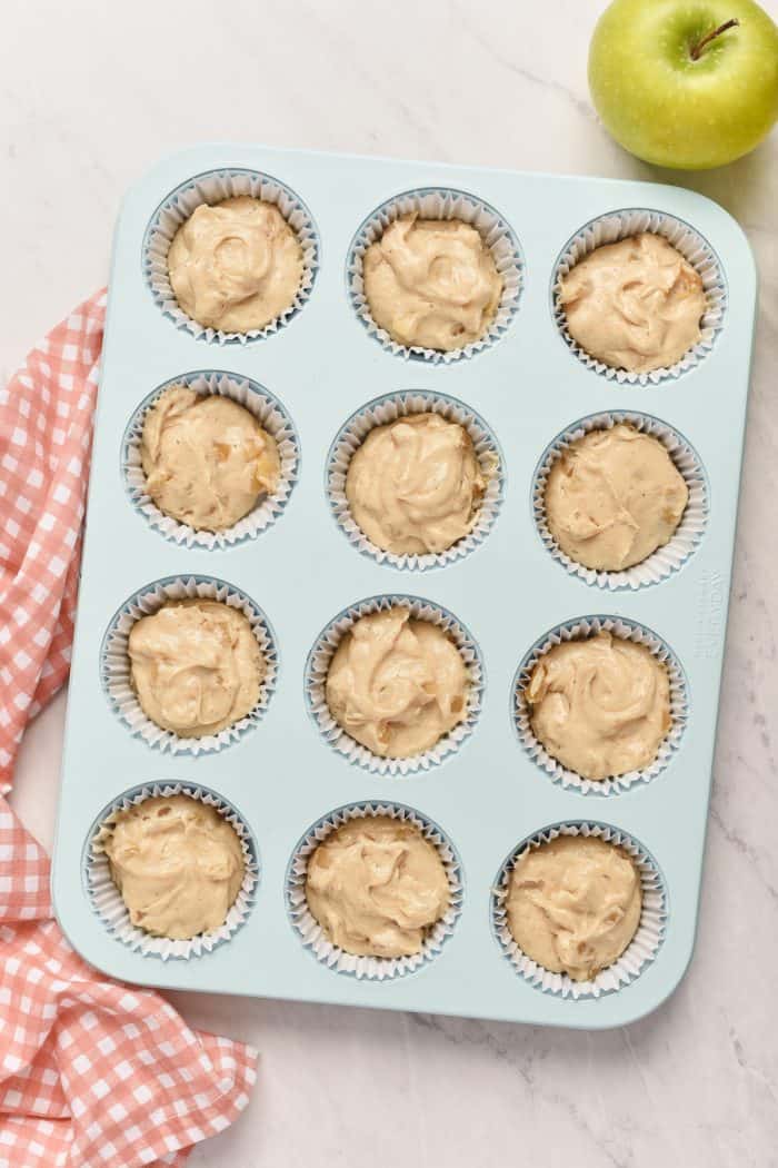 Unbaked cupcakes.