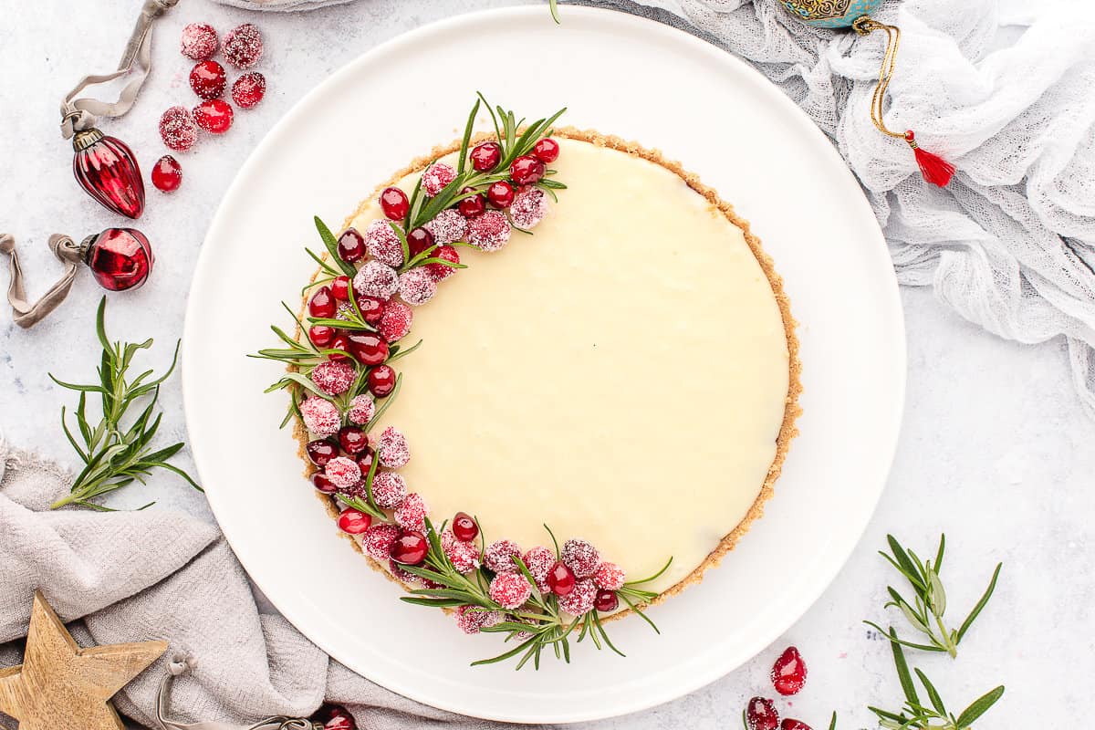 White Chocolate Cranberry Tart - A Classic Twist