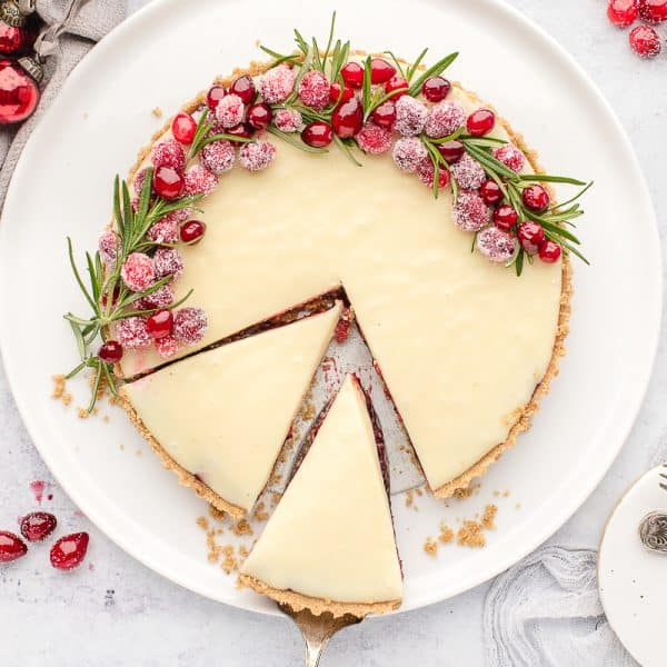 White Chocolate Cranberry Tart - A Classic Twist