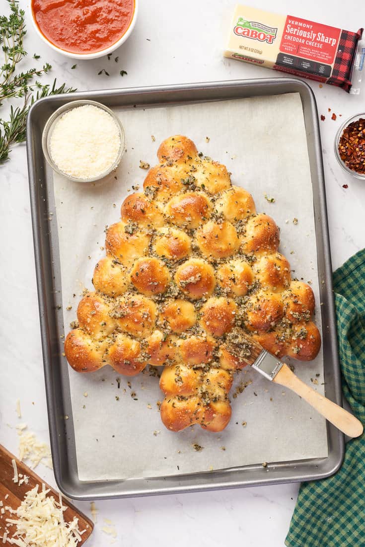 Christmas tree bread is a tasty holiday twist