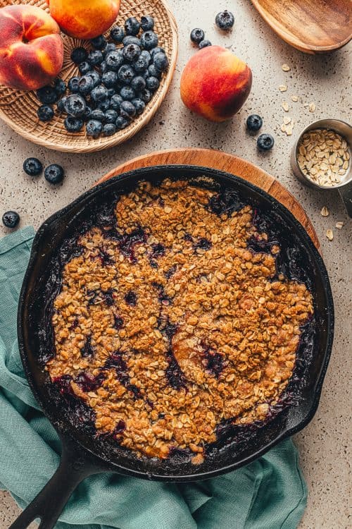 Blueberry Peach Crumble - A Classic Twist