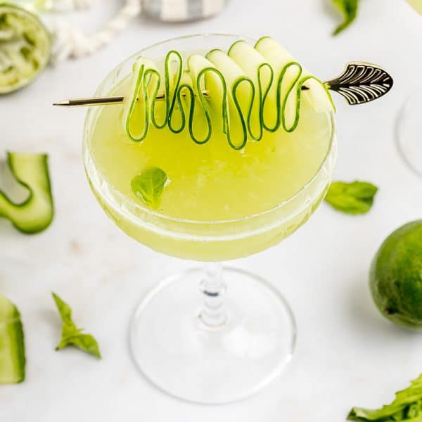 Cucumber Basil Gimlet A Classic Twist
