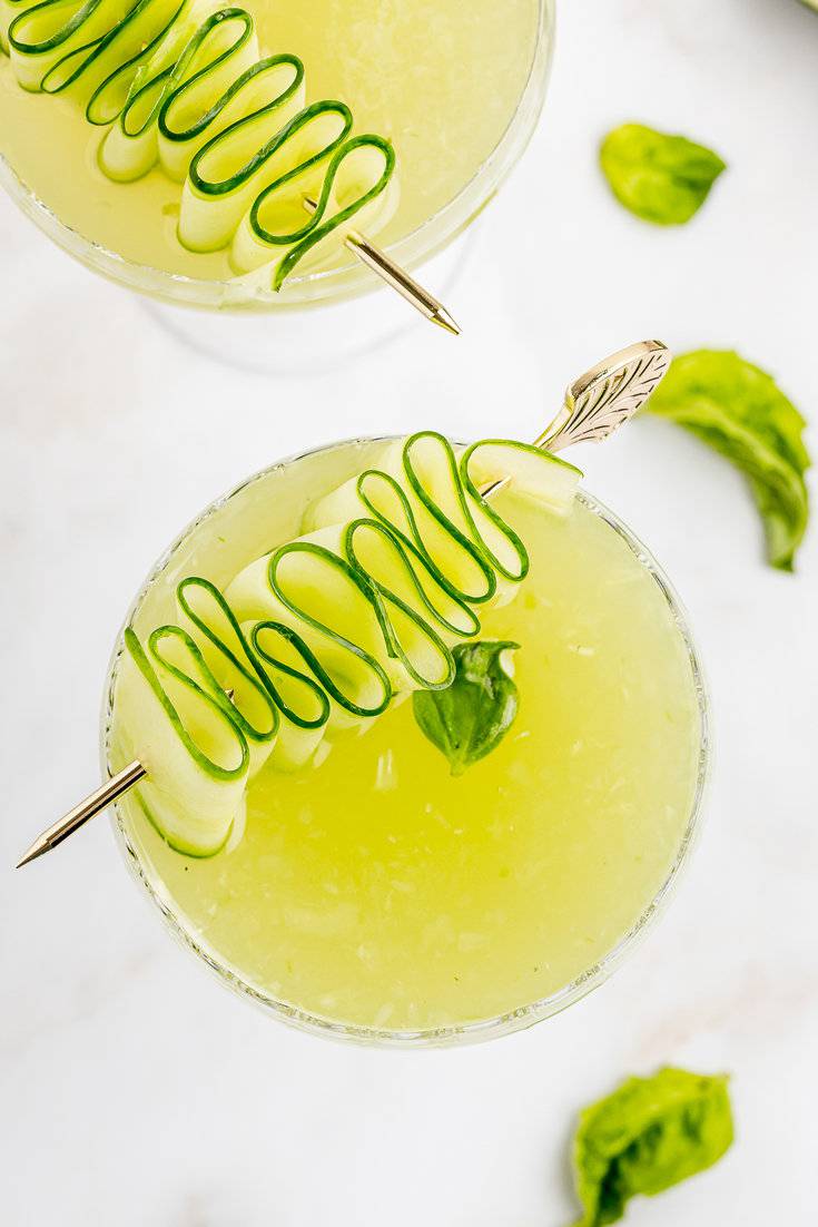 Cucumber Basil Gimlet A Classic Twist