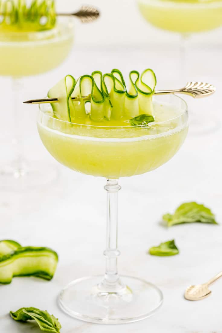 Cucumber Basil Gimlet - A Classic Twist