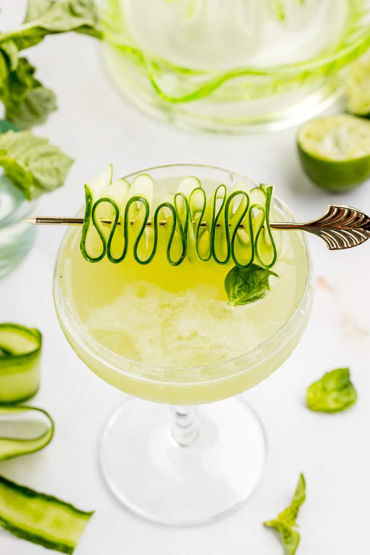 Cucumber Basil Gimlet - A Classic Twist