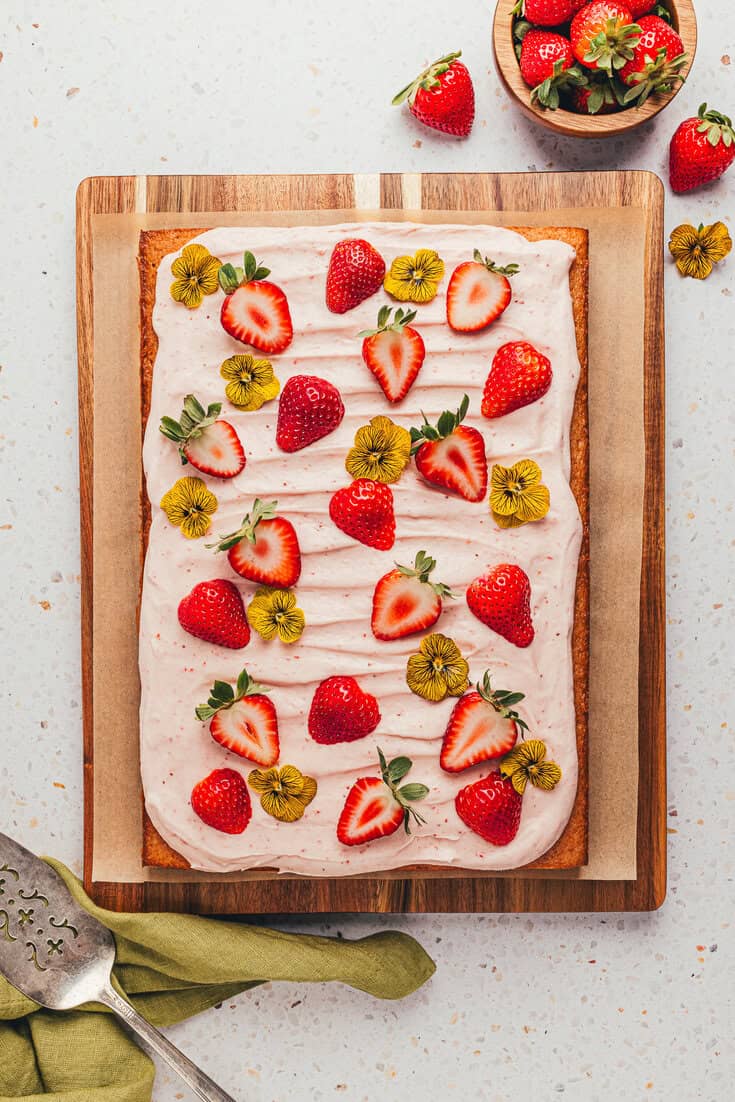 Strawberry Sheet Cake - A Classic Twist