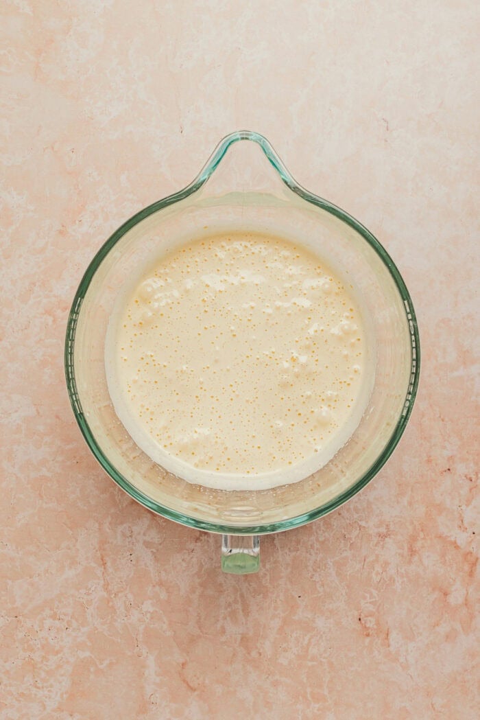 The batter for the tres leches cake.