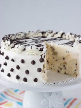 Chocolate Chip Cookie Dough Ice Cream Cake