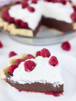 Raspberry Mocha Pie