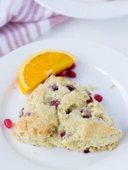 Pomegrante Orange Scones