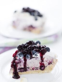 Blueberry Coconut Ice Cream Pie