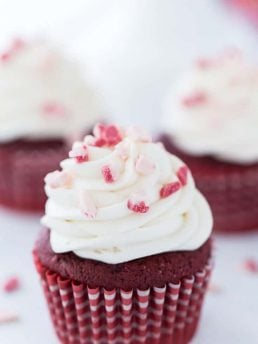 Peppermint Red Velvet Cupcakes