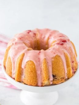 Strawberry Lemonade Pound Cake
