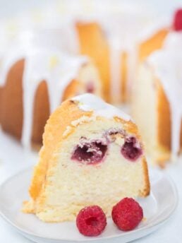 Raspberry Lemonade Pound Cake