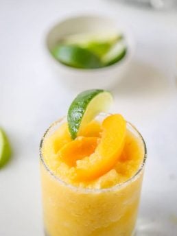 Frozen Peach Margaritas