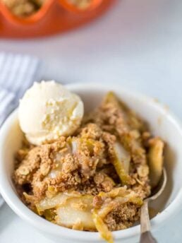 Pear Crisp with Oat Crumb Topping