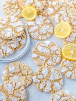 Meyer Lemon Crinkle Cookies