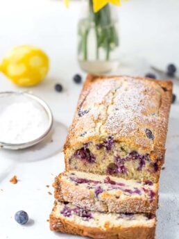 Brown Butter Blueberry Lemon Cake