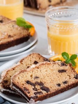 Orange Coffee Cake with Chocolate Chunks