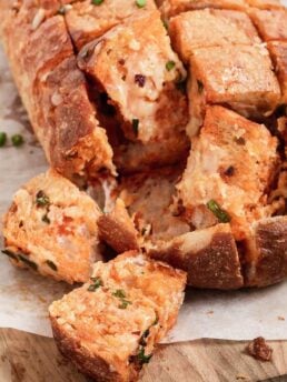 Chili Oil Cheddar Pull Apart Bread