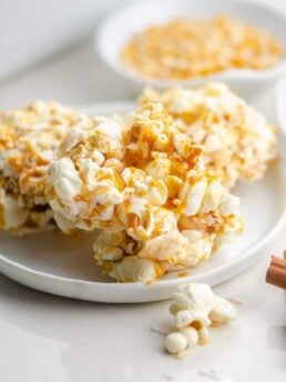 Caramel Apple Popcorn Bars