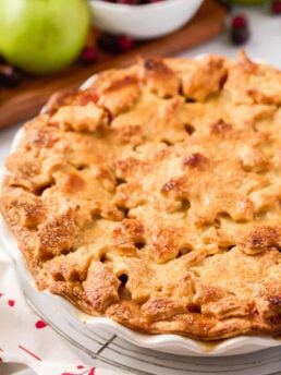 Apple Cheddar Cranberry Pie