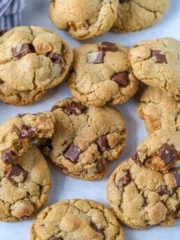 Brown Butter Salted Caramel Chocolate Chip Cookies