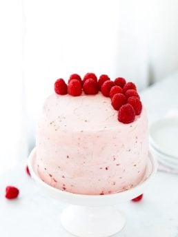 Vanilla Bean Cake with Raspberry Filling