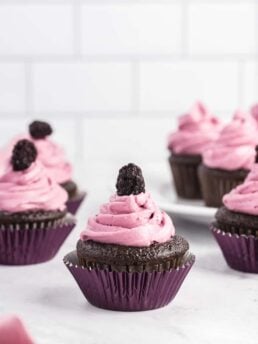 Chocolate Red Wine Cupcakes