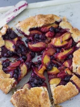 Peach Blueberry Galette